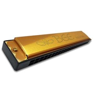 Swan7 BEE-GLD Key C 24 Hole 48 Reed Golden Harmonica Mouth Organ